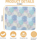 Kitchen Countertop Dish Drying Mat, Super Absorbent Coffee Bar Mat - Image 5