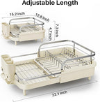 SNTD Dish Drying Rack, Expandable Dish Rack - Image 2
