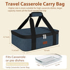 Insulated Casserole Carrier Bag, Expandable Thermal Food Carrier Insulated - Image 2