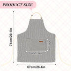 2Pack Adjustable Kitchen Apron for Women Men - Image 2