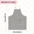 2Pack Adjustable Kitchen Apron for Women Men - Image 2