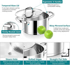 P&P CHEF 6 Quarts Cooking Stock Pot - Image 3