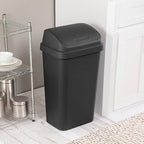 Sterilite Wastebasket SWINGTOP BLK 13GA 10899004 - Image 5