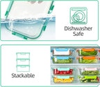 C CREST [10-Pack Glass Food Storage Containers, Meal Prep Containers - Image 4