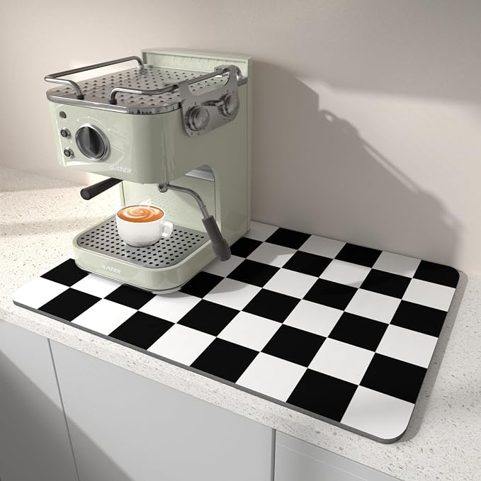 Dish Drying Mat for Kitchen Counter, Absorbent and Stain-Resistant Countertop by BLESWIN