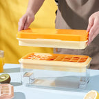 Ice Cube Tray with Lid and Bin, Ice Cube Pop Out Tray, Ice Cube Trays - Image 2