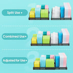 Expandable Food Container Lid Organizer, Large Capacity Adjustable 8 Dividers - Image 5