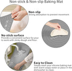Silicone Baking Mat 24" x 16" Extra Thick Non-stick Pastry Mat - Image 4