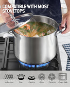Cooks Standard 18/10 Stainless Steel Stockpot 8-Quart, Classic Deep Cooking Pot - Image 4