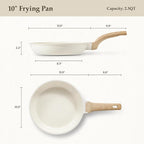 CAROTE Non Stick Frying Pan Skillet, Omelet Pan, Healthy Non Toxic Granite Chef - Image 2