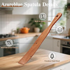 2Pcs Skinny Spurtle for Sourdough Starter, Reaching Bottom of Jars, Dough Whisk - Image 4