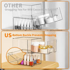 Yieach 6 Pack Small Stackable Storage Drawers, 4.4 Inch Tall Stacking Acrylic - Image 4
