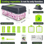 MealHelper 12-in-1 Vegetable Chopper, 7 Blade Veggie Chopper, Practical Food - Image 2