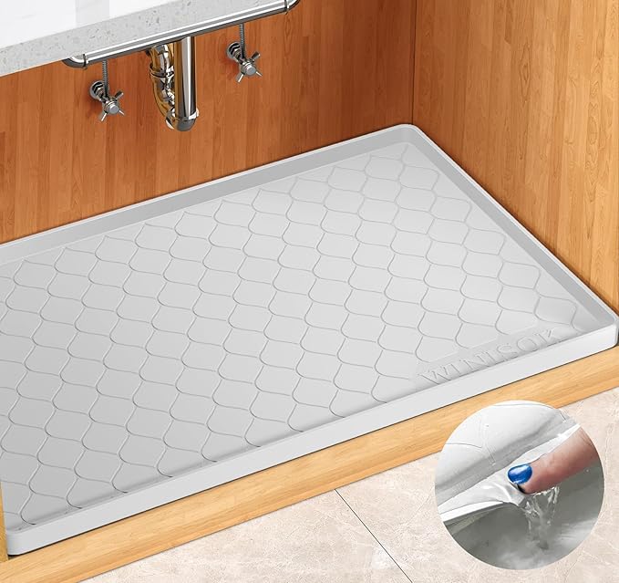 Winisok Silicone Under Sink Mat 25" x 19", kitchen Essentials and Gadgets by Winisok