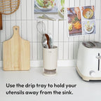 carrotez Utensil Drying Holder for Kitchen Counter, Self Draining, Small - Image 5