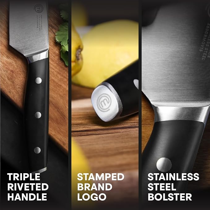 MasterChef Chef Knife Set of 3 Professional Quality Kitchen Knives - Image 4