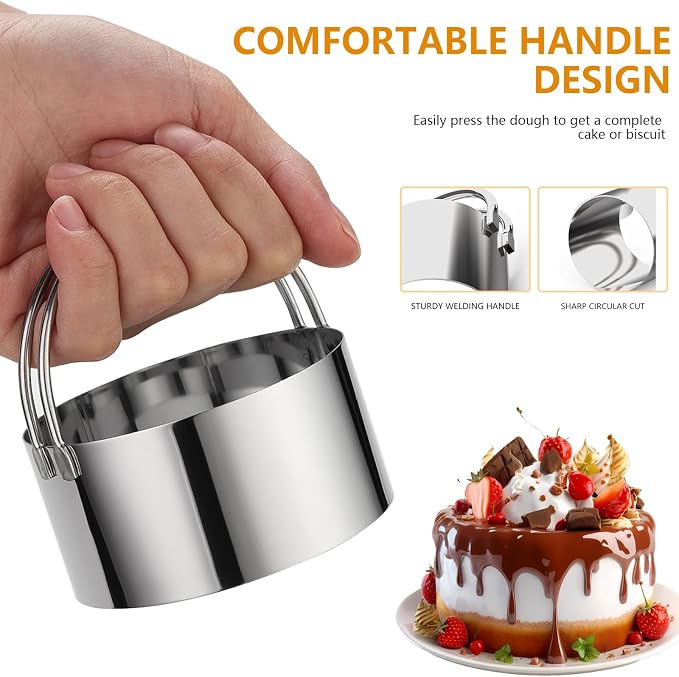 Cookie Cutters, Round Biscuit Cutter Set - Image 5