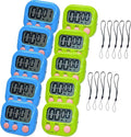 2 Pack Small Digital Kitchen Timer Magnetic Back and On/Off, Classroom Timers by Soseelnee