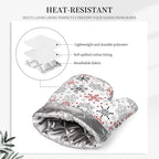 Christmas Winter Snowflake Oven Mitts and Pot Holders Set - Image 4