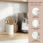 Ceramic Spoon Holder for Coffee Bar, Upright Tea Spoon Holder Cup, Coffee - Image 3
