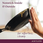 Anolon Advanced Home Hard Anodized Nonstick Frying Pan, 8.5 Inch – Small Non - Image 4
