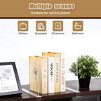 xydstay 6 Pack Clear Acrylic Shelf Dividers - Image 6
