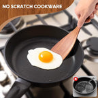 Wooden Spoons for Cooking, Comfortable Grip, Heat Resistant Cooking Utensils Set - Image 4