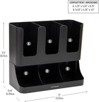 Mind Reader Cup and Condiment Station, 13 Inch Countertop Coffee Bar Organizer - Image 3