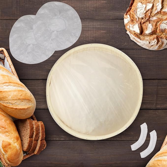 200pcs Reusable Shower Caps for Sourdough Bread Proofing, Plastic Covers - Image 4