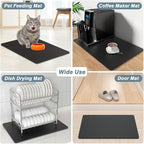 Rnivvi Coffee Mat, Hide Stain Rubber Backed Absorbent Dish Drying Pad - Image 7