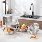 Stainless Steel Colander for Kitchen 2-Quart, Strainer Microporous - Image 9