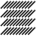 MECCANIXITY 60Pcs Slotted Split Roll Pins 6/25 Inch Dia. 2 Inch Length 65Mn by MECCANIXITY