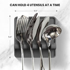 Zulay Kitchen Spoon Rest for Multiple Utensils High Heat-Resistant Silicone - Image 2
