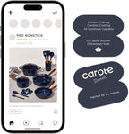 CAROTE 21pcs Cookware Set Nonstick Pots and Pans Set, Ceramic Cookware Set - Image 8