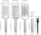 Tongjude Stainless Steel Cheese Grater Set, Lemon Zester - Image 9