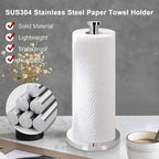 NearMoon Standing Paper Towel Holder, Kitchen Paper Towel Tissue Holder- - Image 3