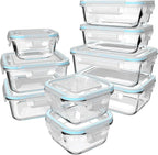 S SALIENT 18 Piece Glass Food Storage Containers by SSALIENT