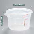 CURTA 12 Quart Translucent Round Food Storage Container - Image 2