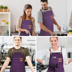 OUNLEN Chef Apron for Men Women Canvas Aprons - Image 6