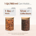 ComSaf 1 Qt Glass Storage Containers - Image 3