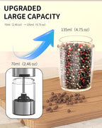 CIRCLE JOY Rechargeable Salt and Pepper Grinder Set Gravity Electric Salt and - Image 6
