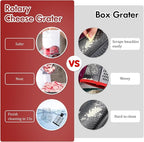 Ourokhome Rotary Cheese Grater Hand Crank, Kitchen Shredder Speed Mandolin - Image 7