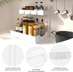 NATURE'S SOURCE 2-Tier Under Sink Organizers and Storage 2 Pack Sliding L-shape - Image 3