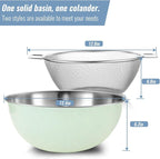 304 Stainless Steel Kitchen Colander Set, 3.5QT Colander - Image 8