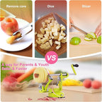 Apple Peeler, Slicer Corer Potato Peelers 3 In 1, Stainless Steel Heavy Duty - Image 4