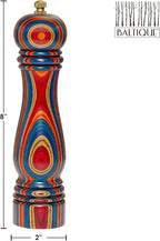 Baltique Montego Bay Pepper Grinder – 8 Inch Colorful Wooden Pepper Mill - Image 9