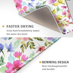 Spring Floral Dish Drying Mat for Kitchen Counter Flower Microfiber Absorbent - Image 3