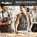 Walfos Marble Rolling Pin With Wooden Handles & Wood Cradle, 16.5 Inch Marble - Image 4