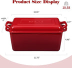 EDGING CASTING Enameled Cast Iron Dutch Oven, Oblong Bread Oven - Image 2