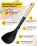 Silicone Soup Ladle and Spaghetti Spoon Set - Image 2